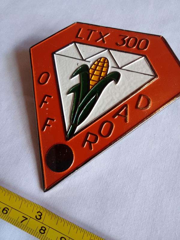 Stunning Orange and White Vintage LTX 300 Off Road Badge - Good Condition