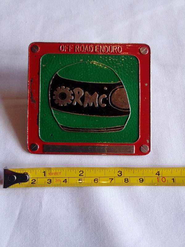 Stunning Red And Green Vintage RMC - Off Road Enduro Badge