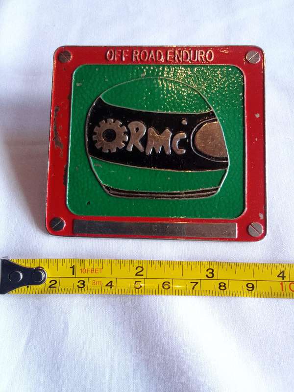 Stunning Red And Green Vintage RMC - Off Road Enduro Badge