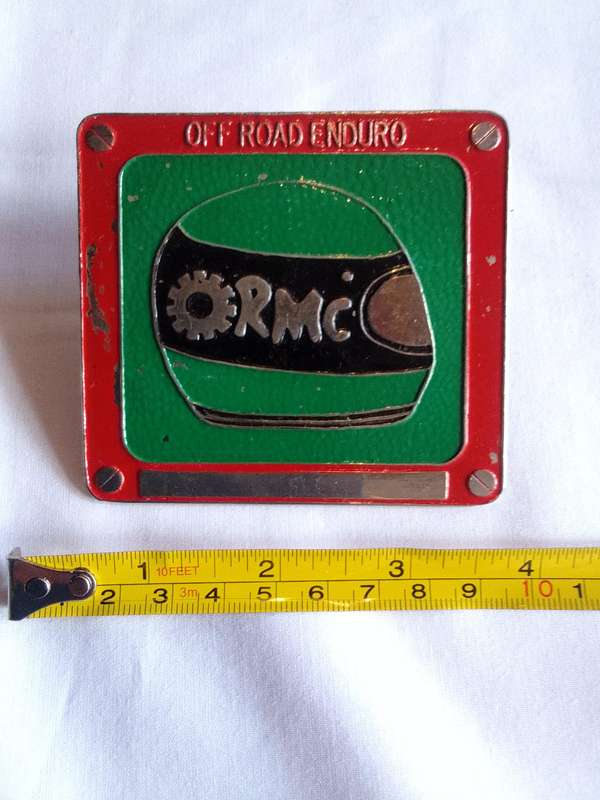 Stunning Red And Green Vintage RMC - Off Road Enduro Badge