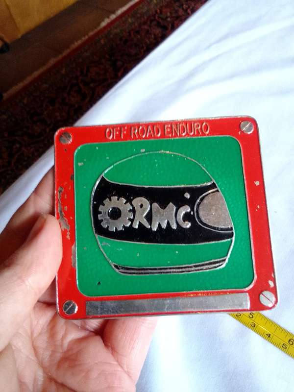 Stunning Red And Green Vintage RMC - Off Road Enduro Badge