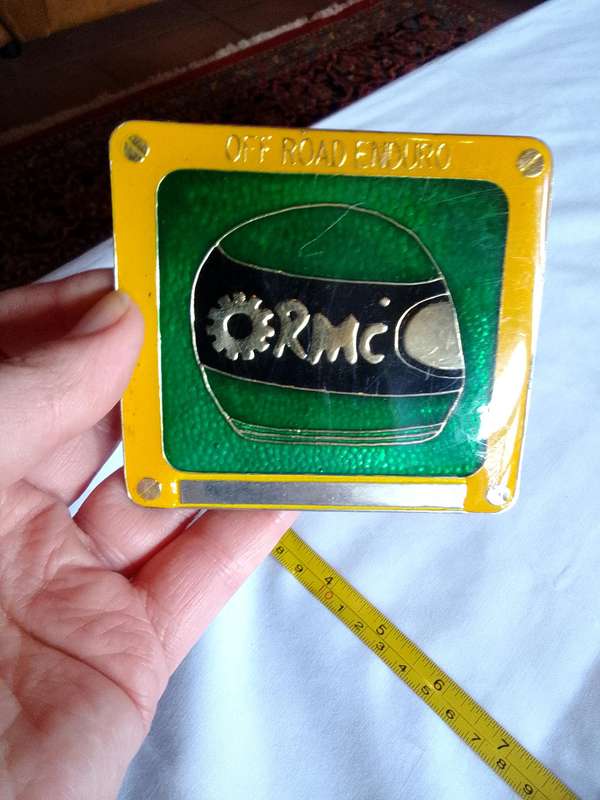 Stunning Green And Yellow Vintage RMC - Off Road Enduro Badge - Good Condition