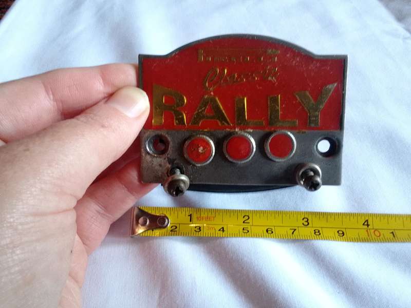Stunning Red Vintage Pirelli Classic Rally Badge - Good Condition