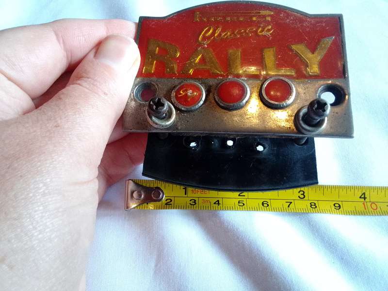 Stunning Red Vintage Pirelli Classic Rally Badge - Good Condition