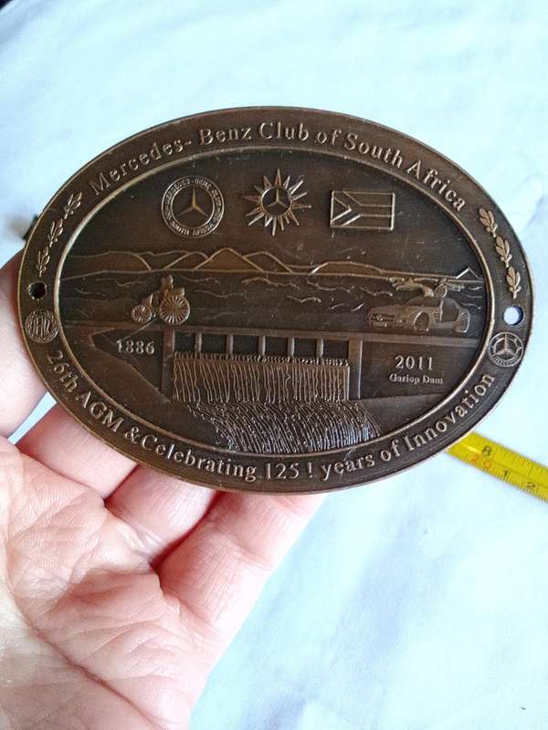 Commemorative Mercedes -Benz Club Of SA 26th AGM & Celebrating 125! Years Of Innovation Badge
