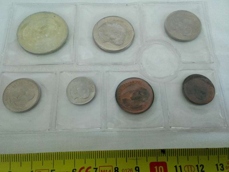 Republic of South Africa 1968 Mint Pack - 1/2c Missing -  Silver Rand