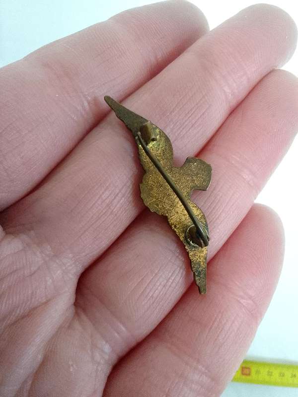 Antique WW2 Royal Air Force (RAF)  Enameled Wings Sweetheart Brooch - Good Condition