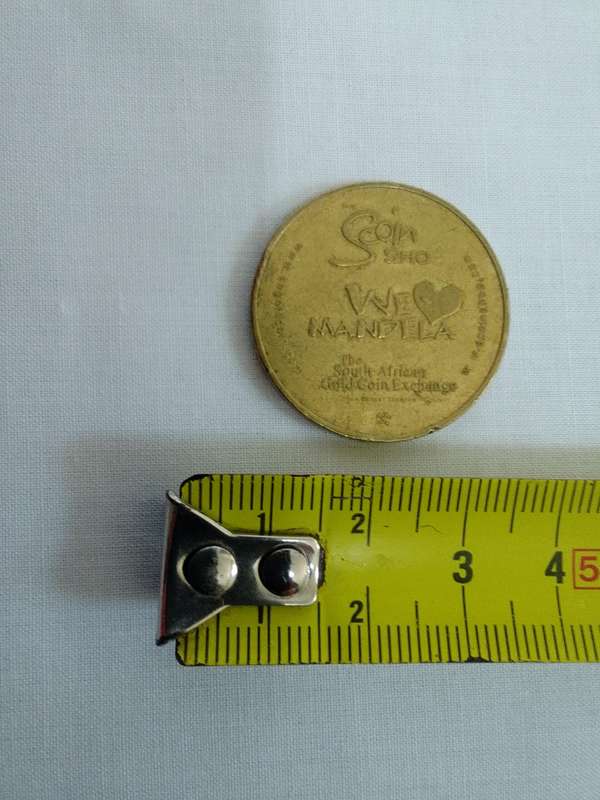 Vintage Scoin Shop 2013 Nelson Mandela `A Long Walk To Freedom` Brass Advertising Token 29.9 mm