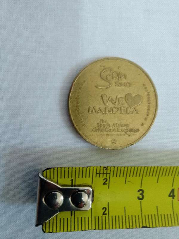 Vintage Scoin Shop 2013 Nelson Mandela `A Long Walk To Freedom` Brass Advertising Token 29.9 mm