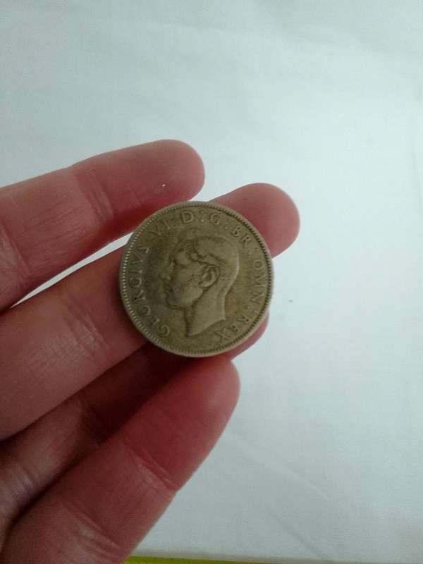 1948 British Two Shilling Coin - In Good Condition