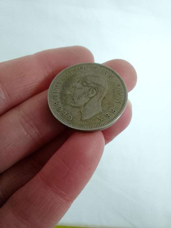 1948 British Two Shilling Coin - In Good Condition