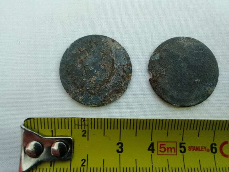 Two Rare Vintage John Henry Cartwright 1 Shilling Tokens - Cape Colony