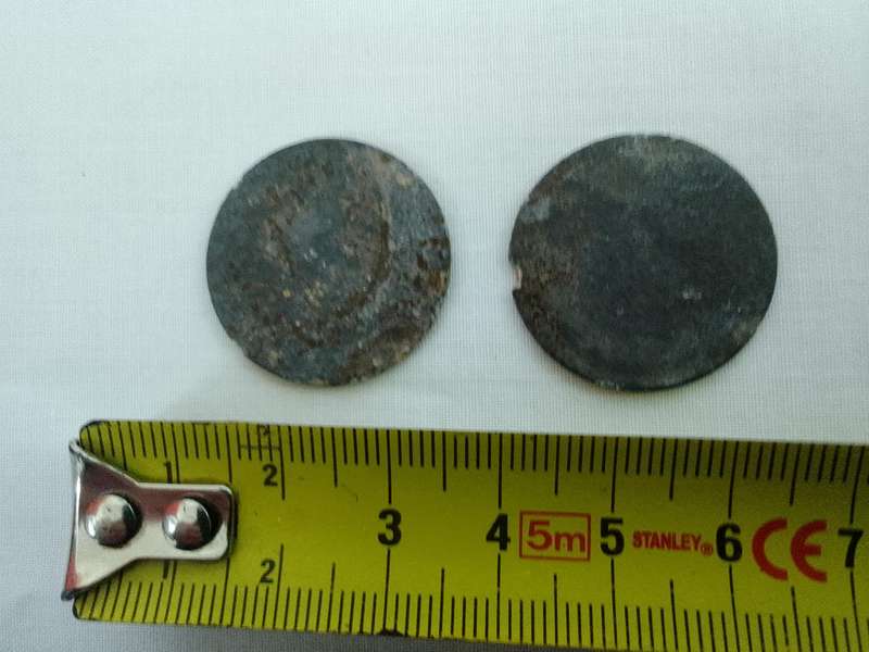 Two Rare Vintage John Henry Cartwright 1 Shilling Tokens - Cape Colony