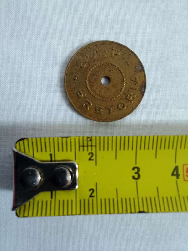 Very Rare South African Police - Pretoria - Canteen Token - Hern's Hanbook - Number 566a