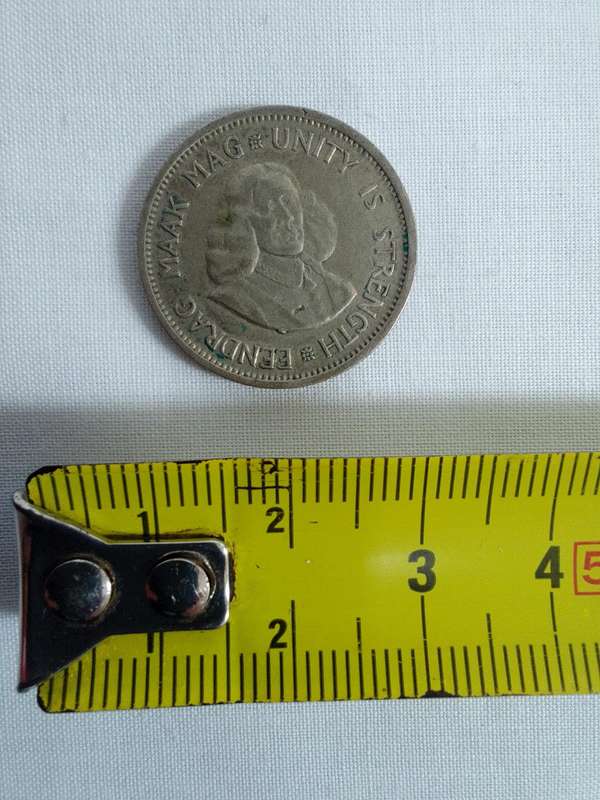 Silver South Africa 1961 - 10 Cent Coin -Eendrag Maak Mag / Unity Is Strenght - Good Condition