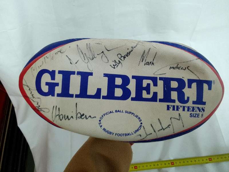 Collection of Signed Rugby Balls By Springbok Rugby Players - See My Description