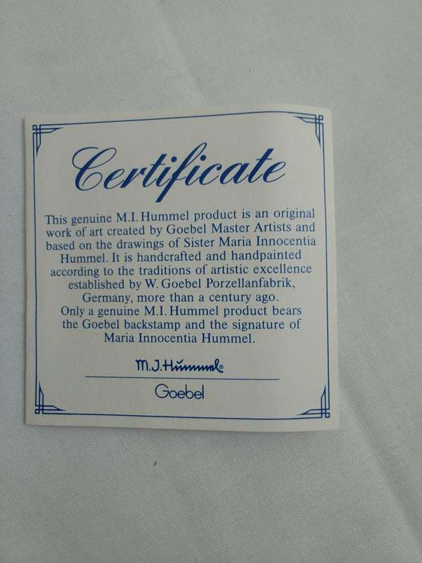 Stunning Vintage Goebel M.J Hummel "Pigtail" Club Figurine Hum2052 - Made In Germany-Good Condition