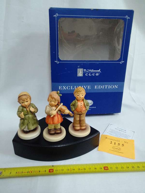 Vintage Hummel Collector's Club Figurine set - Keeping Time, Steadfast Soprano and First Violin