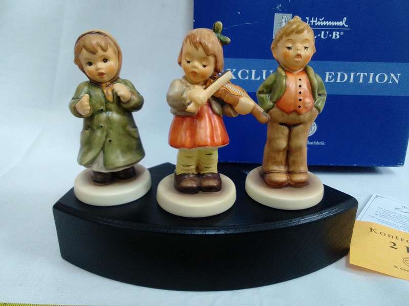 Vintage Hummel Collector's Club Figurine set - Keeping Time, Steadfast Soprano and First Violin