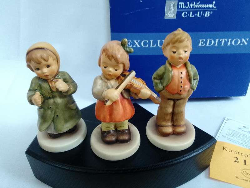 Vintage Hummel Collector's Club Figurine set - Keeping Time, Steadfast Soprano and First Violin