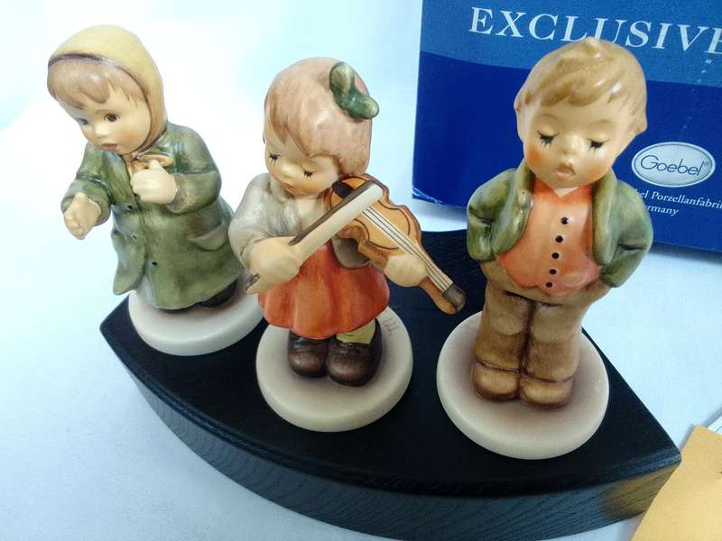 Vintage Hummel Collector's Club Figurine set - Keeping Time, Steadfast Soprano and First Violin