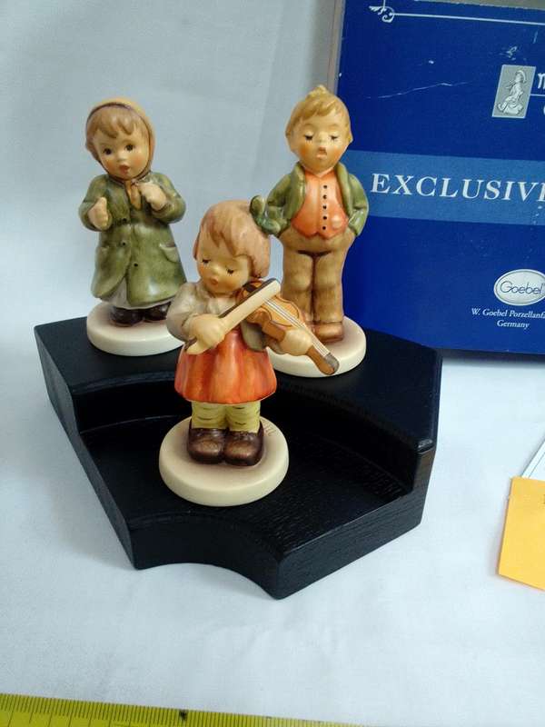 Vintage Hummel Collector's Club Figurine set - Keeping Time, Steadfast Soprano and First Violin