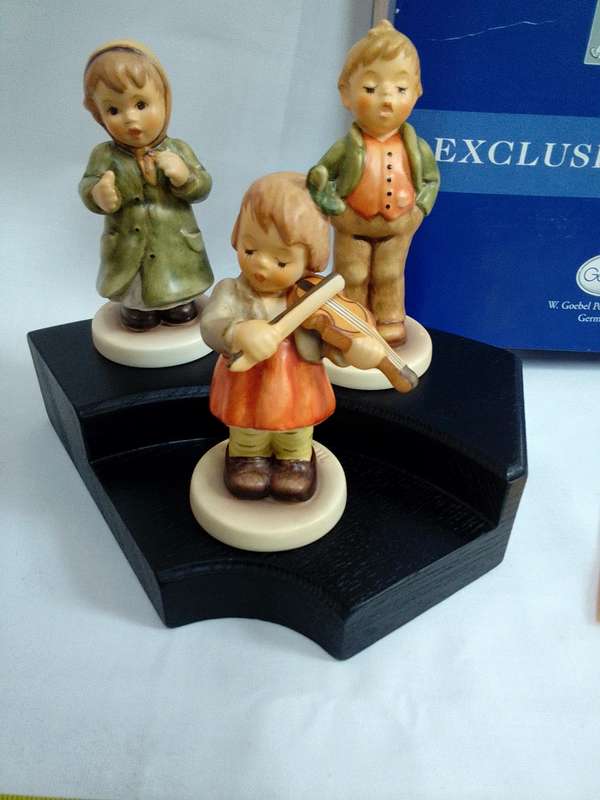 Vintage Hummel Collector's Club Figurine set - Keeping Time, Steadfast Soprano and First Violin