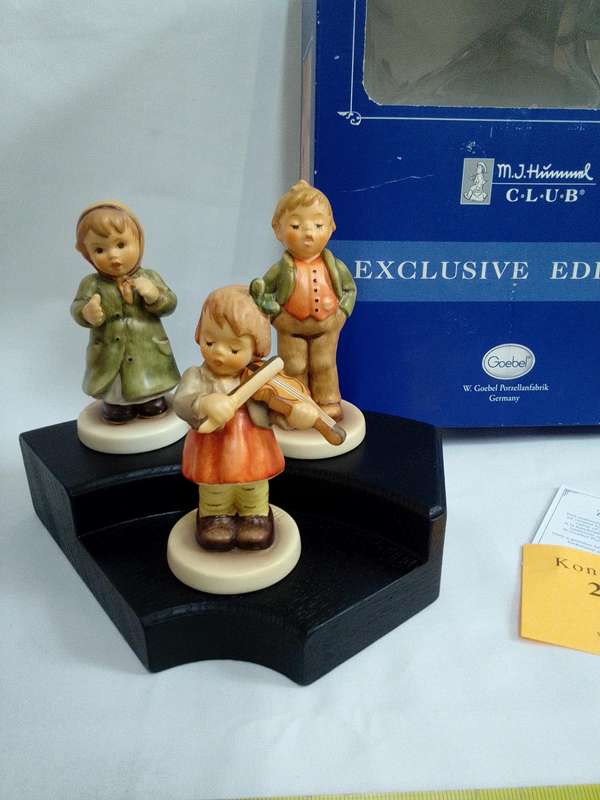 Vintage Hummel Collector's Club Figurine set - Keeping Time, Steadfast Soprano and First Violin