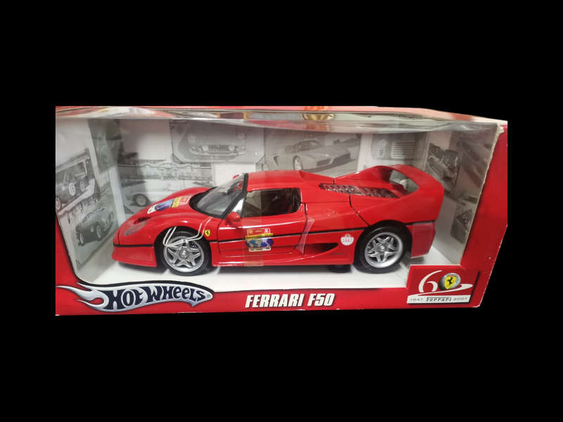1:18 Hot Wheels Ferrari F50  ( 1947 Ferrari 2007 )In Original Box and in Excellent Condition.