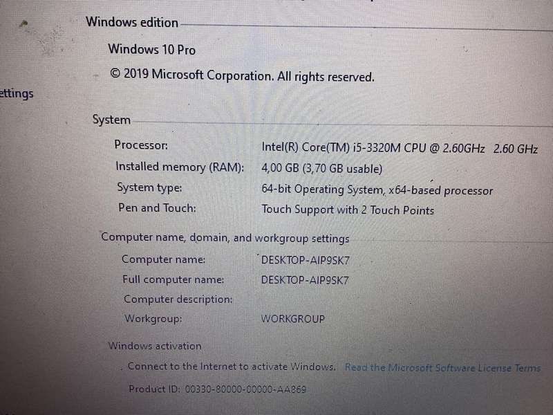 Lenovo laptop for spares/repair