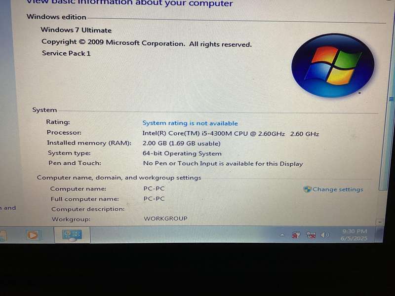 Lenovo 540p i5 4th Gen laptop for spare /repair