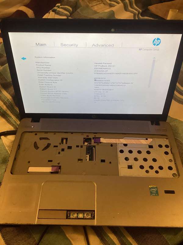 Hp 450 G1   i3 4th Gen laptop for spares