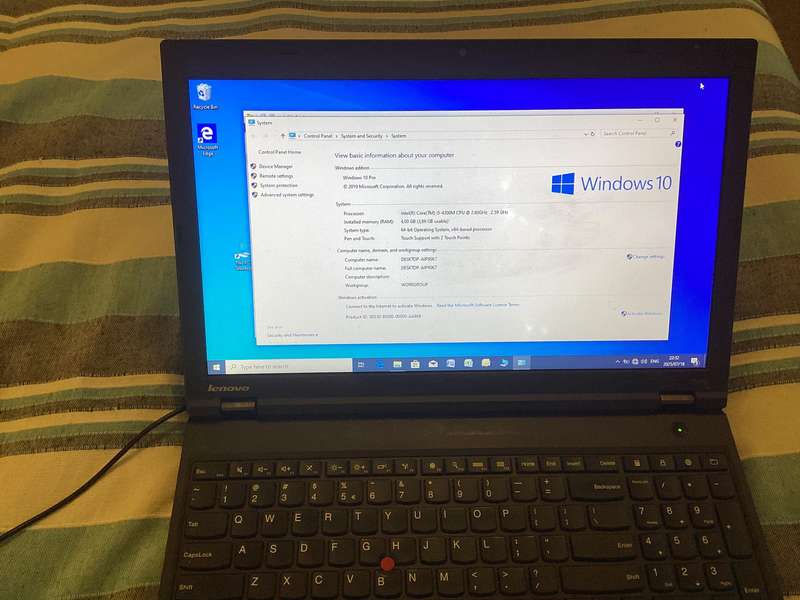 Lenovo laptop t540p I5 4th Gen sold for spare/repair