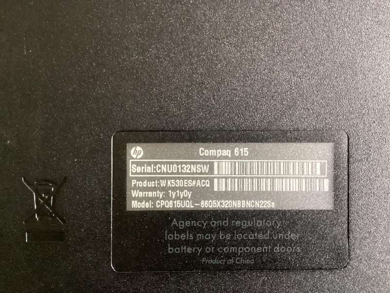 Compaq laptop