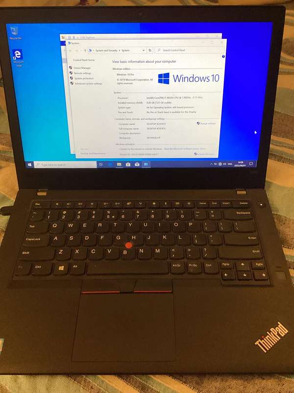 Lenovo laptop t480 i7 8th Gen sold for spare/repair