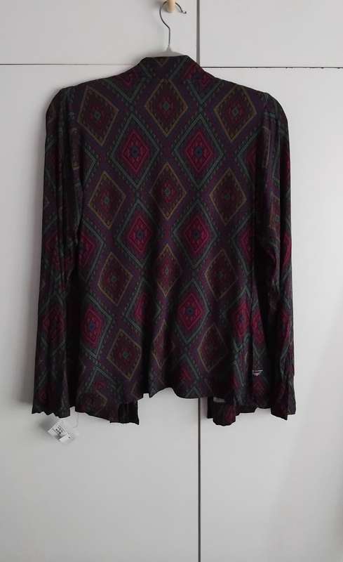 Pants with foldover waist & Matching Cardi - L