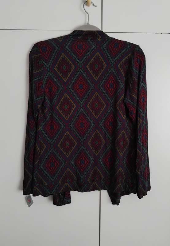 Pants with foldover waist & Matching Cardi - M