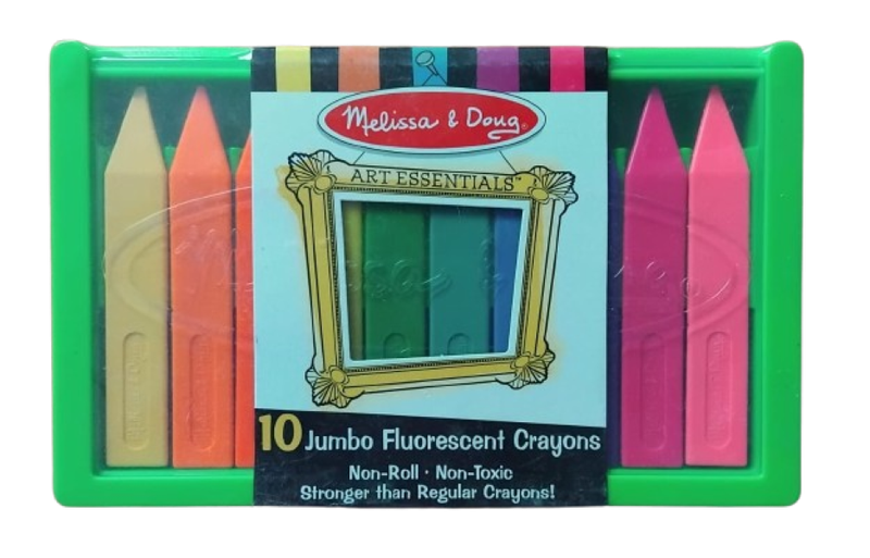 Melissa & Doug Jumbo Fluorescent Crayons