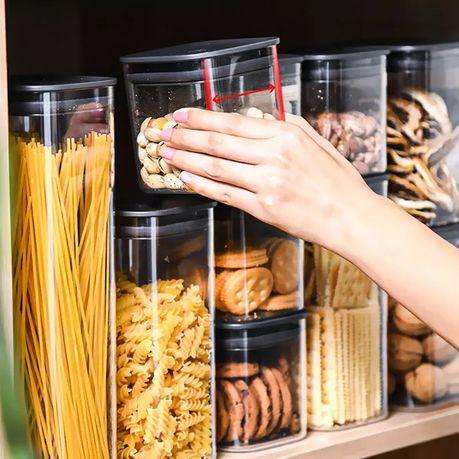 8 Piece Storage Container with 8 Chalkboard Labels and 1 Liquid Chalk Pen