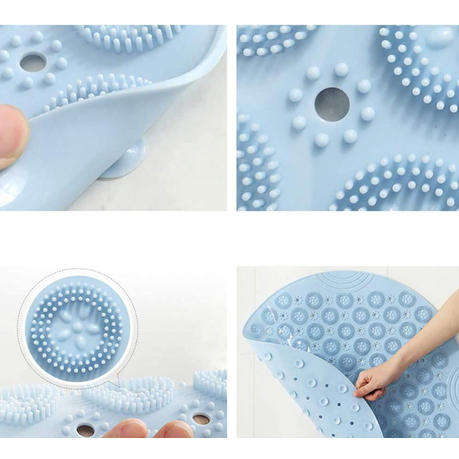 55cm Round Non Slip Shower Mat SHOWER MAT WITH SUCTION CUP