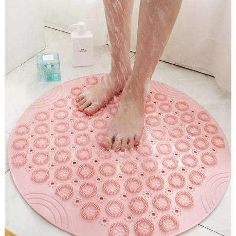 55cm Round Non Slip Shower Mat SHOWER MAT WITH SUCTION CUP