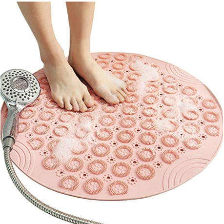 55cm Round Non Slip Shower Mat SHOWER MAT WITH SUCTION CUP