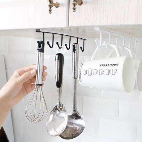 1 Piece Black Metal Storage Rack Hanger HOME AND KITCHEN HOOK HANGER