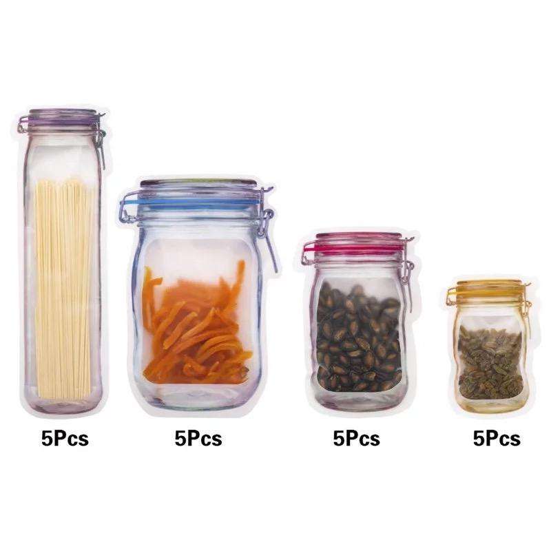 Kitchen Mason jar reusable sealable bag