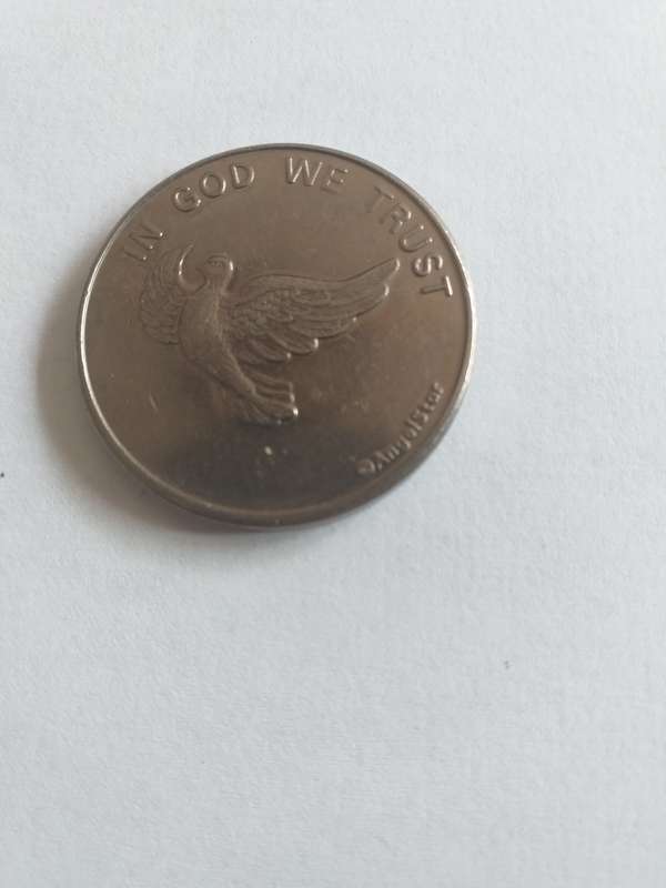 U.S.A. army in god we trust coin