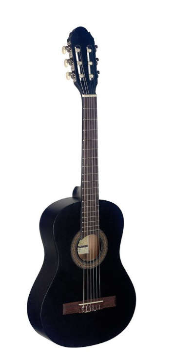 Stagg C410 (1/2 Size) Classical Guitar Black Pack incl Bag & Tuner-Box is Damaged, but unit is 100%