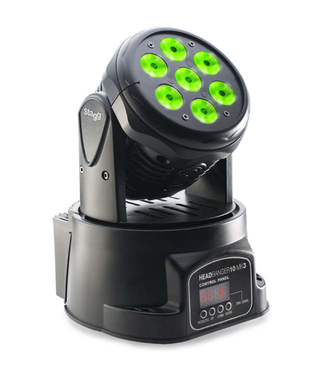 Stagg LED Wash 70w Moving Head (Headbanger) - Box is Damaged, but unit is 100%