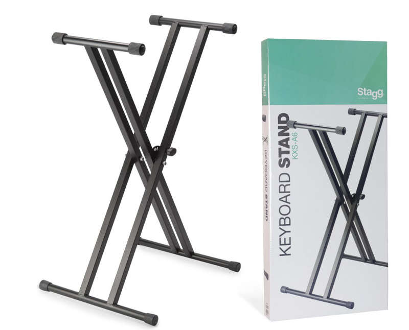 STAGG Double Brace Keyboard Stand KXS-A6