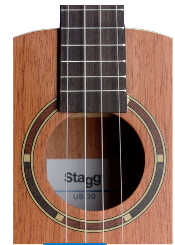 Stagg Baritone Ukulele with Gigbag- Box is Damaged, but Unit is 100%