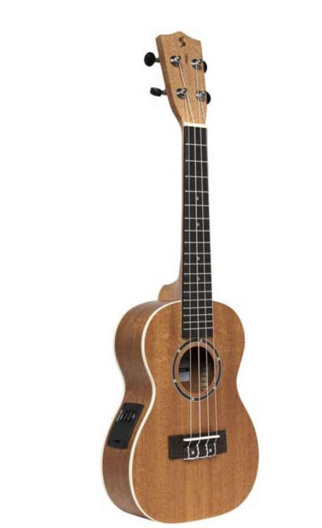 STAGG Acoustic-electric concert ukulele with sapele top and Gigbag - Box is Damaged, but unit  100%